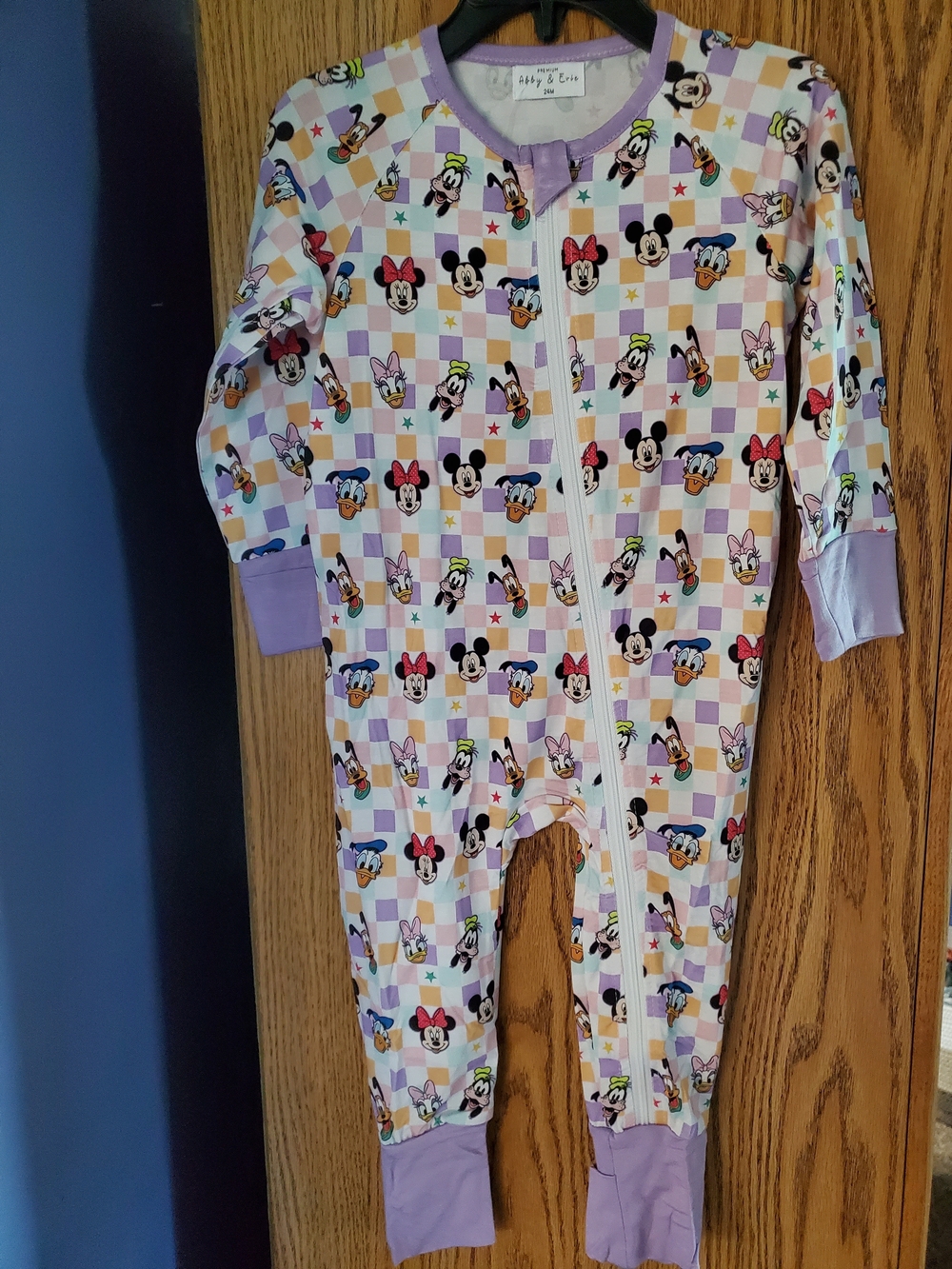Kids Bamboo Disney Character One-Piece Zip Romper